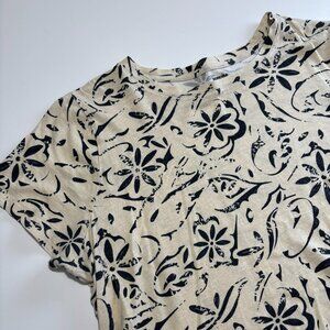 SONOMA GOODS FOR LIFE BLACK & WHITE EVERYDAY COTTON T-SHIRT //